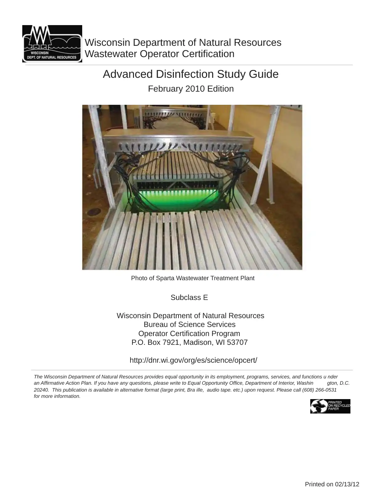 Advanced Disinfection Study Guide