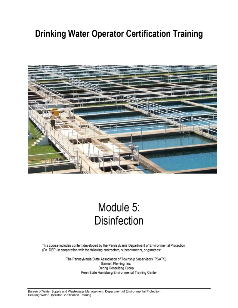Disinfection of Water