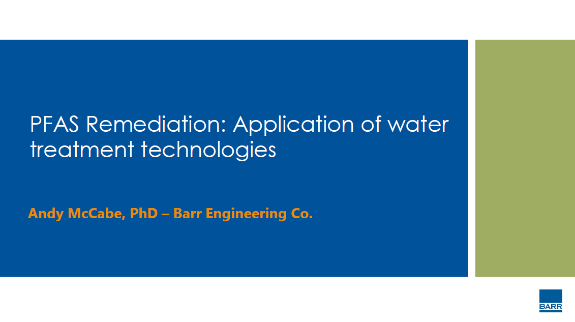 PFAS Remediation: Application Of Water Treatment Technologies ...