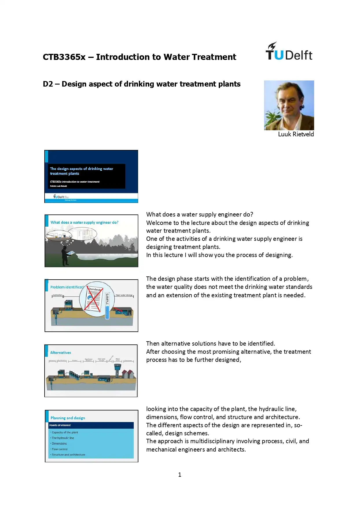 Design Aspect Of Drinking Water Treatment Plants AquaEnergy Expo