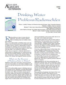 Drinking Water Problems:Radionuclides