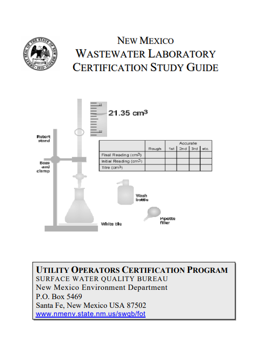 Wastewater Lab Certification Study Guide AquaEnergy Expo Knowledge Hub