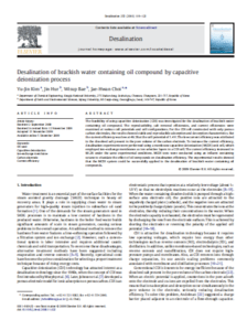 Desalination Of Brackish Water Containing Oil Compound By Capacitive Deionization Process