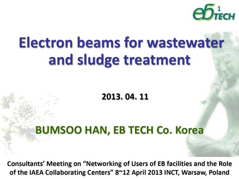 Electron Beams For Wastewater And Sludge Treatment