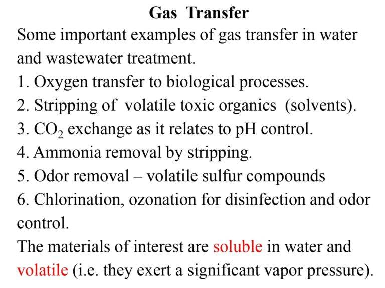 Gas Transfer