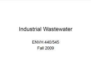 Industrial Wastewater book cover