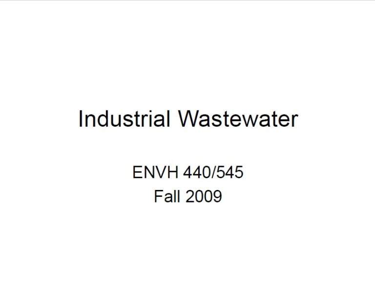 Industrial Wastewater book cover