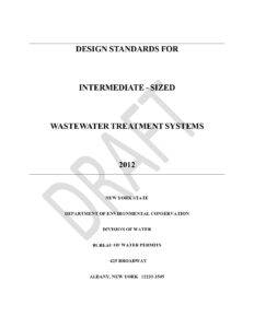Design Standards For Intermediate - Sized Wastewater Treatment Systems