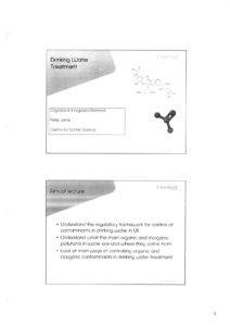 Organics & Inorganics Removal