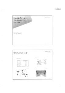 Potable Sludge Treatment and Disposal+Flowsheet