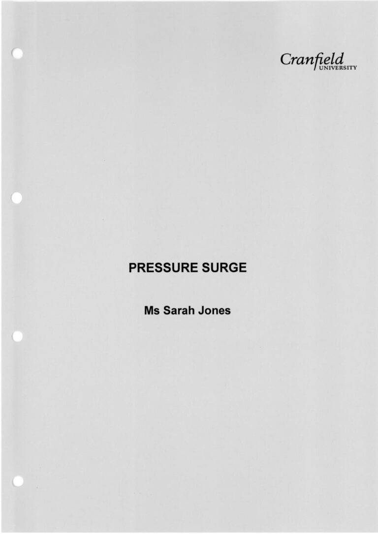 Pressure Surge