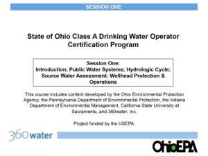 Session One: Introduction; Public Water Systems; Hydrologic Cycle; Source Water Assessment; Wellhead Protection & Operations