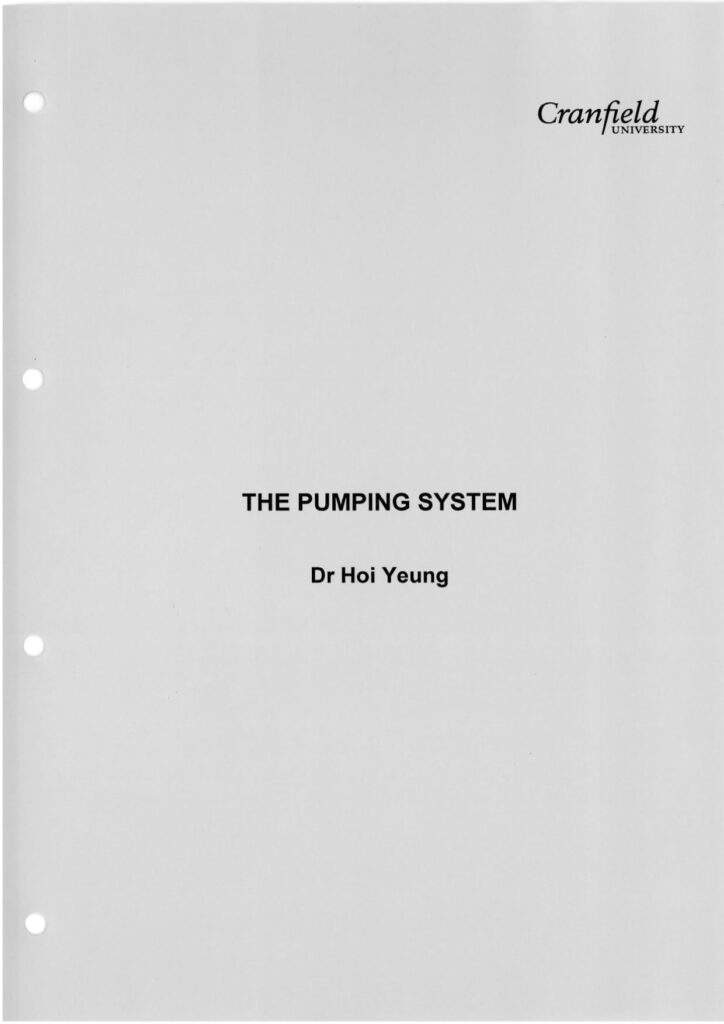 The Pumping System
