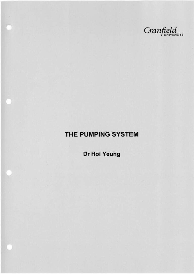The Pumping System