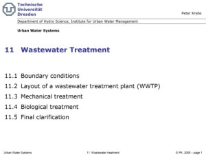 Wastewater Treatment