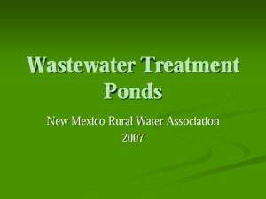 Wastewater Treatment Ponds