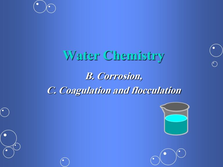 Water Chemistry
