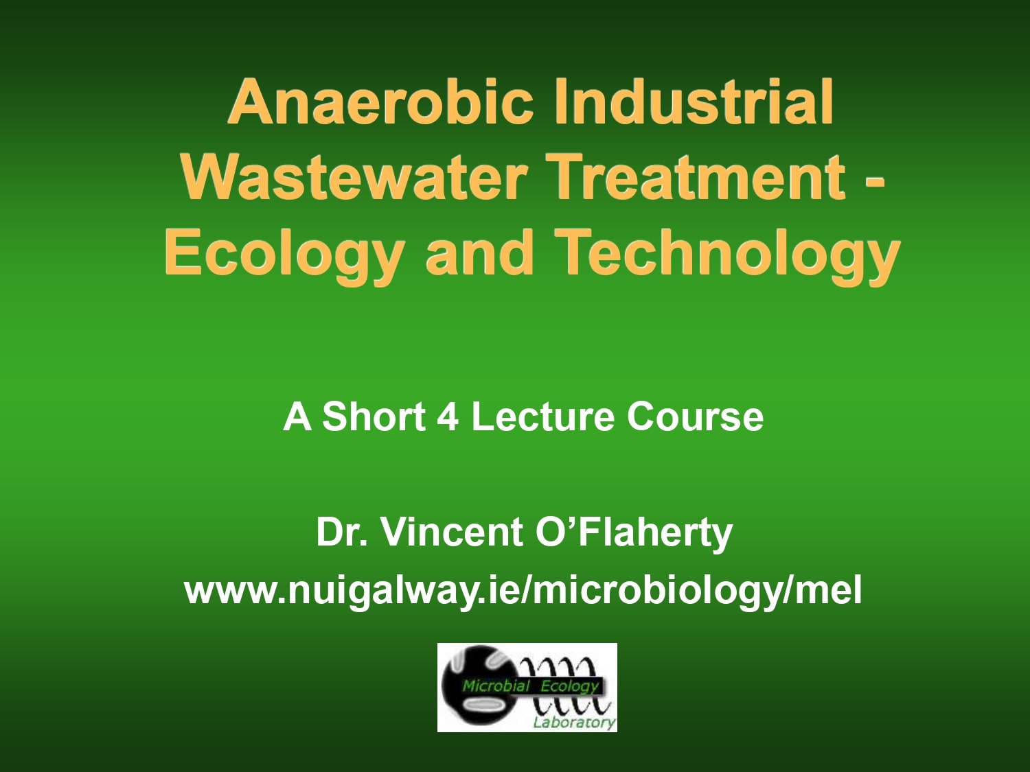Anaerobic Industrial Wastewater Treatment Ecology and Technology