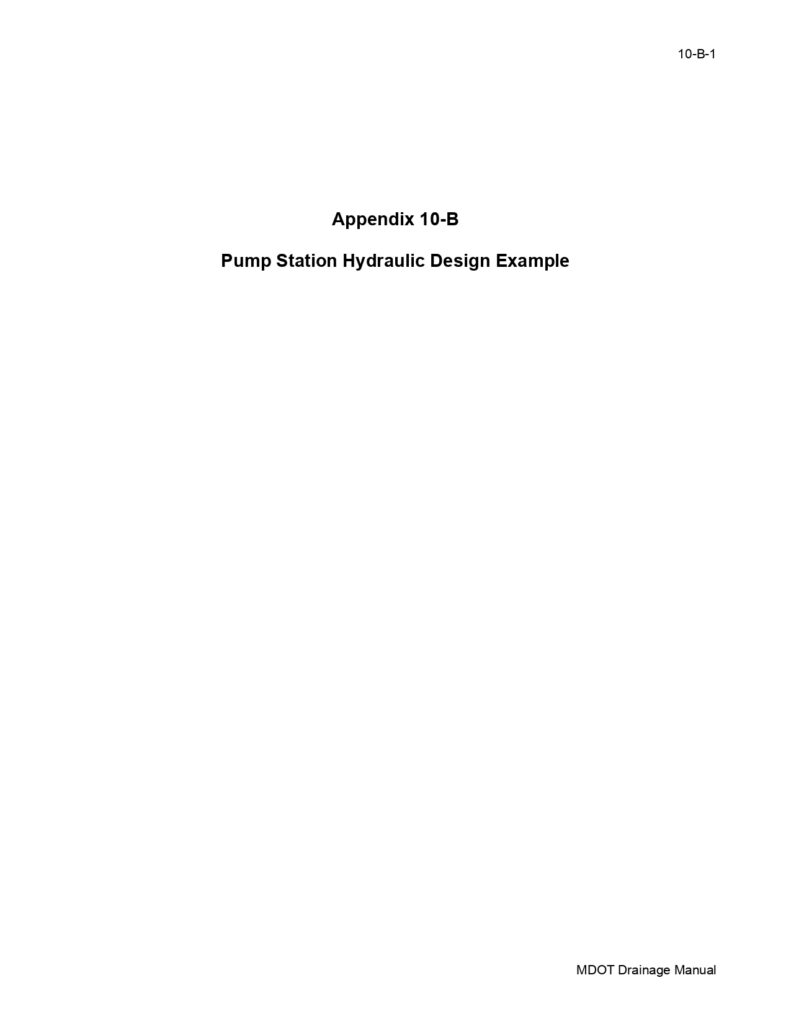 Appendix 10B Pump Station Hydraulic Design Example AquaEnergy Expo