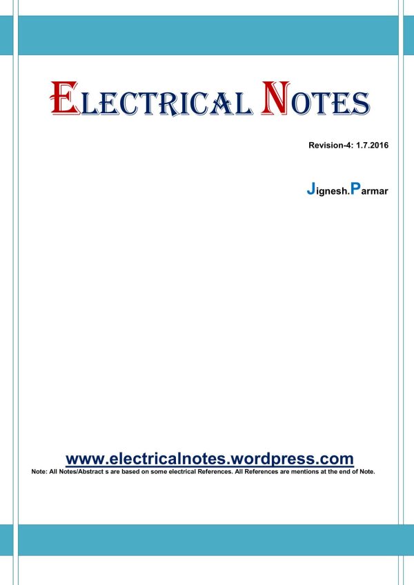 Electrical Notes AquaEnergy Expo Knowledge Hub