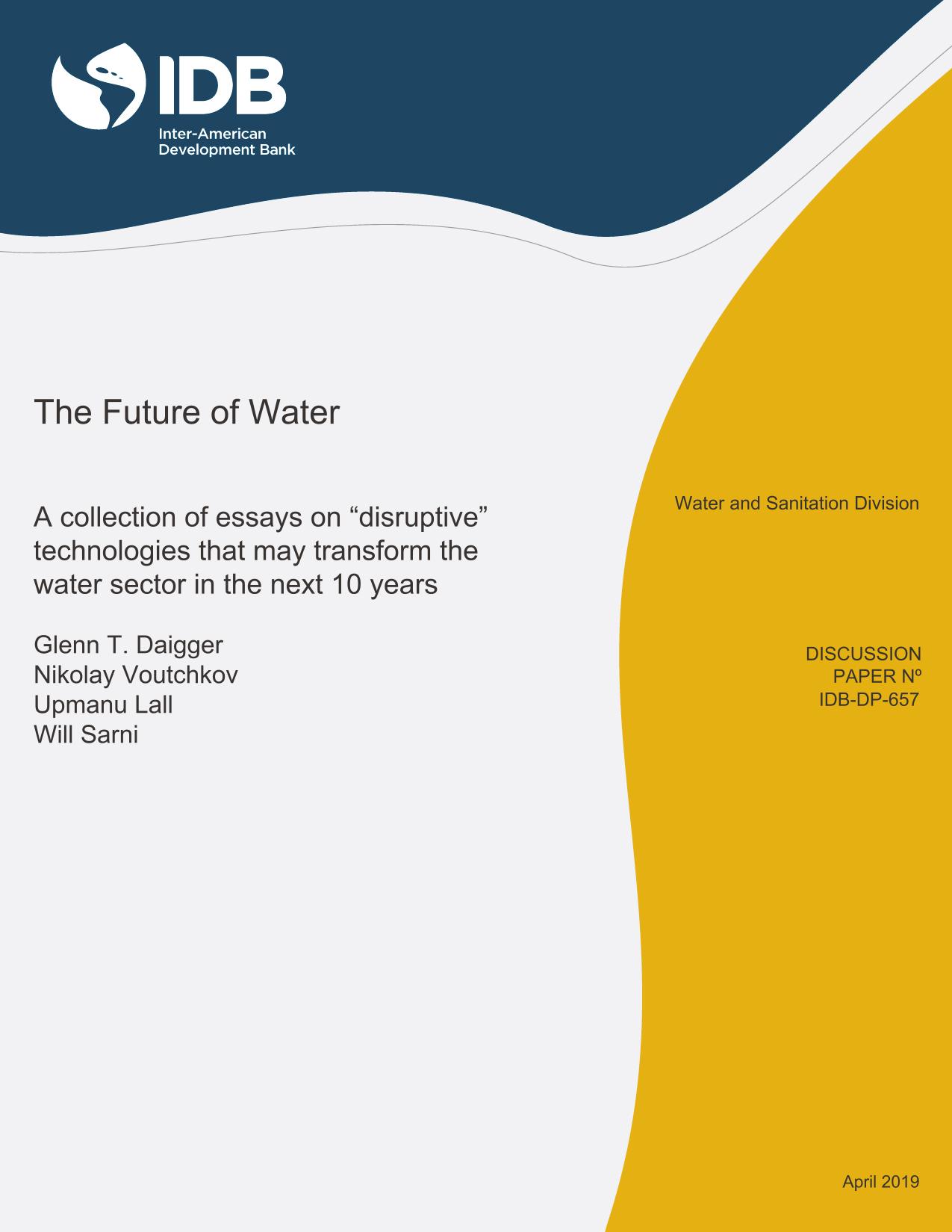 IDB – The Future of Water - AquaEnergy Expo Knowledge Hub