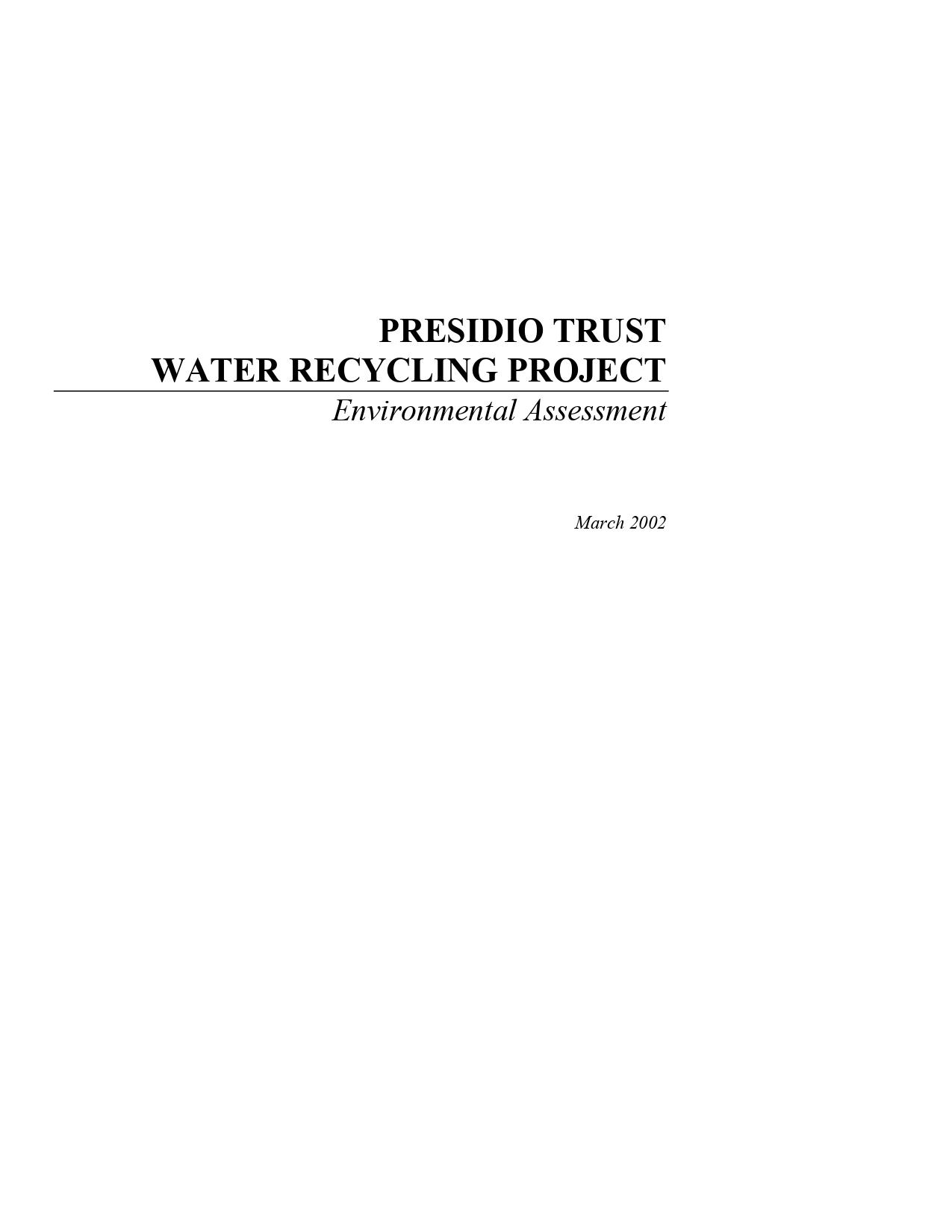 Presidio Trust Water Recycling Project AquaEnergy Expo Knowledge Hub