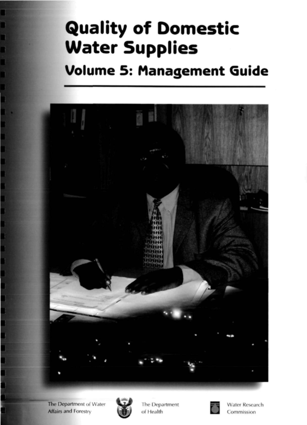 Quality of Domestic Water Supplies Volume 5 management Guide