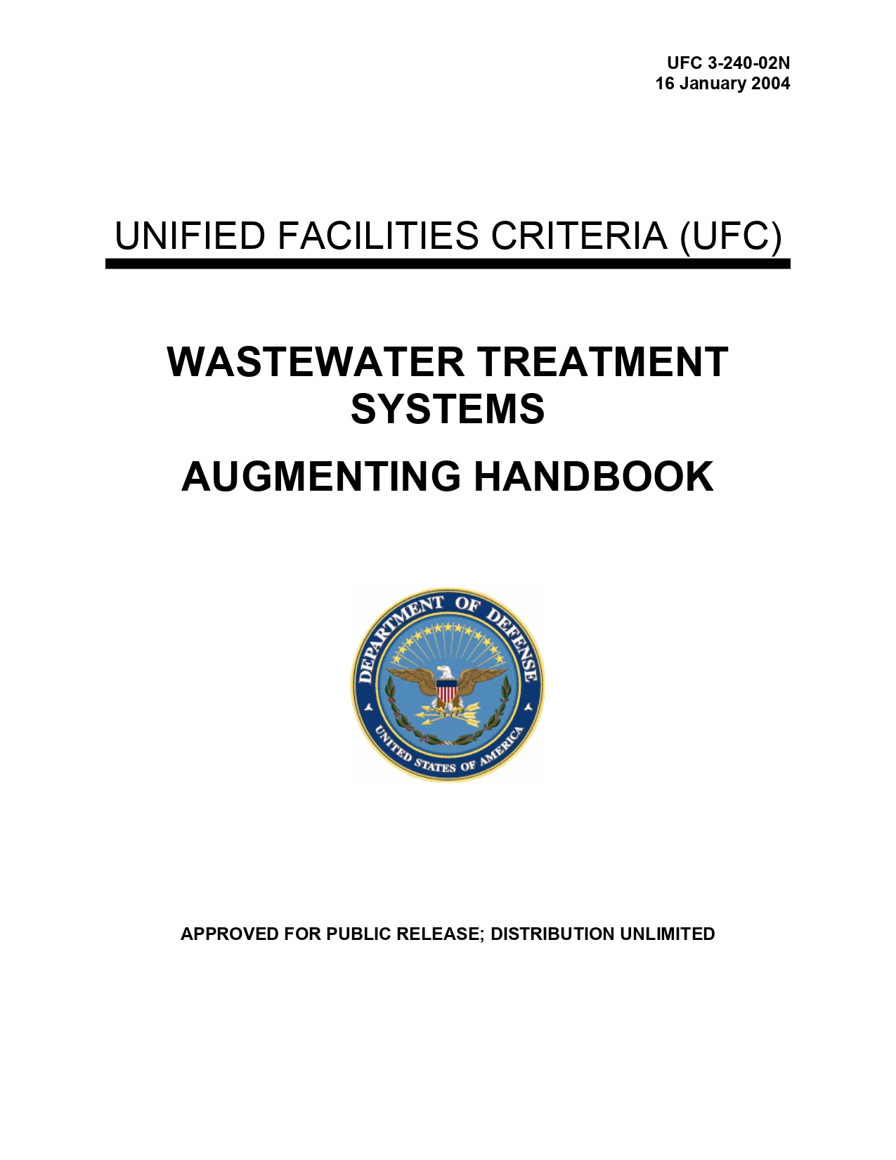 Wastewater Treatment Systems Augmenting Handbook AquaEnergy Expo