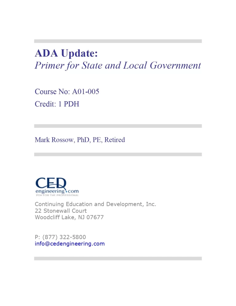 ADA Update - A Primer for State and Local Gov