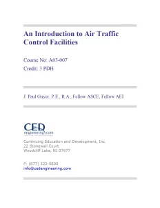An Introduction to Air Traffic Control Facilities