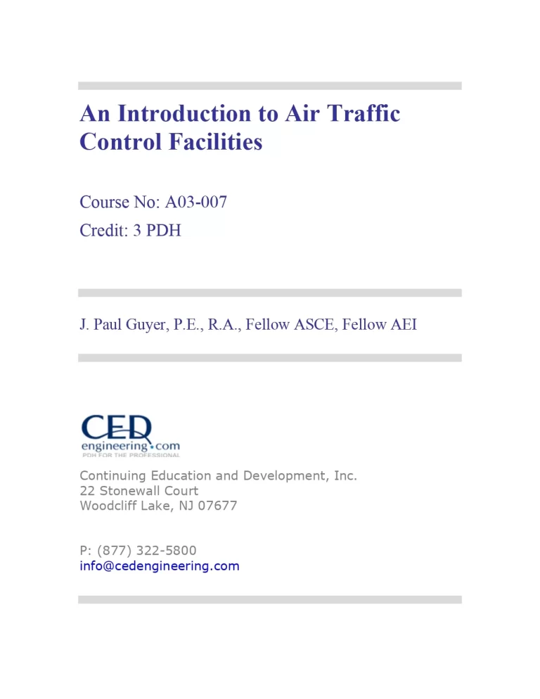 An Introduction to Air Traffic Control Facilities