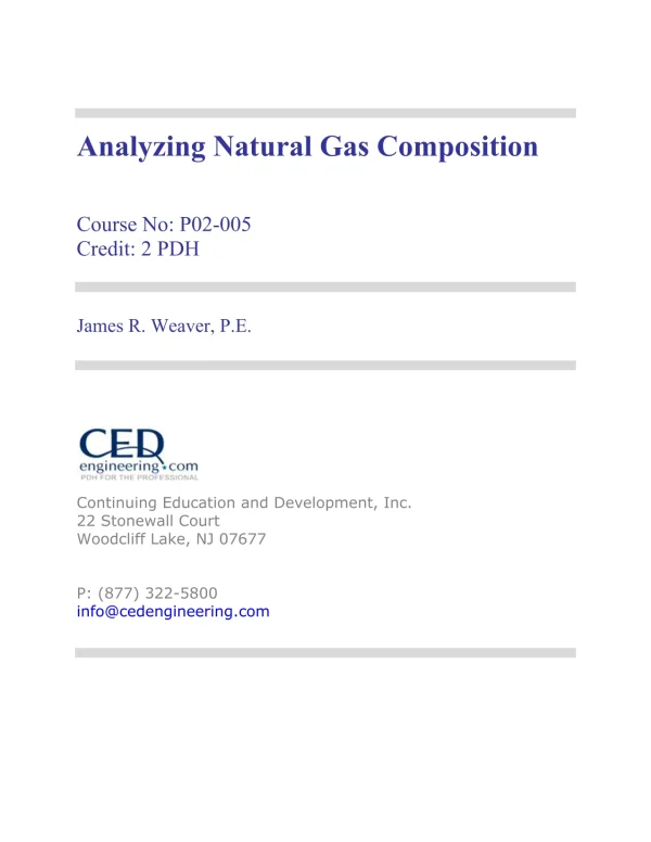 Analyzing Natural Gas Composition AquaEnergy Expo Knowledge Hub