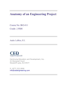 Anatomy of an Engineering Project