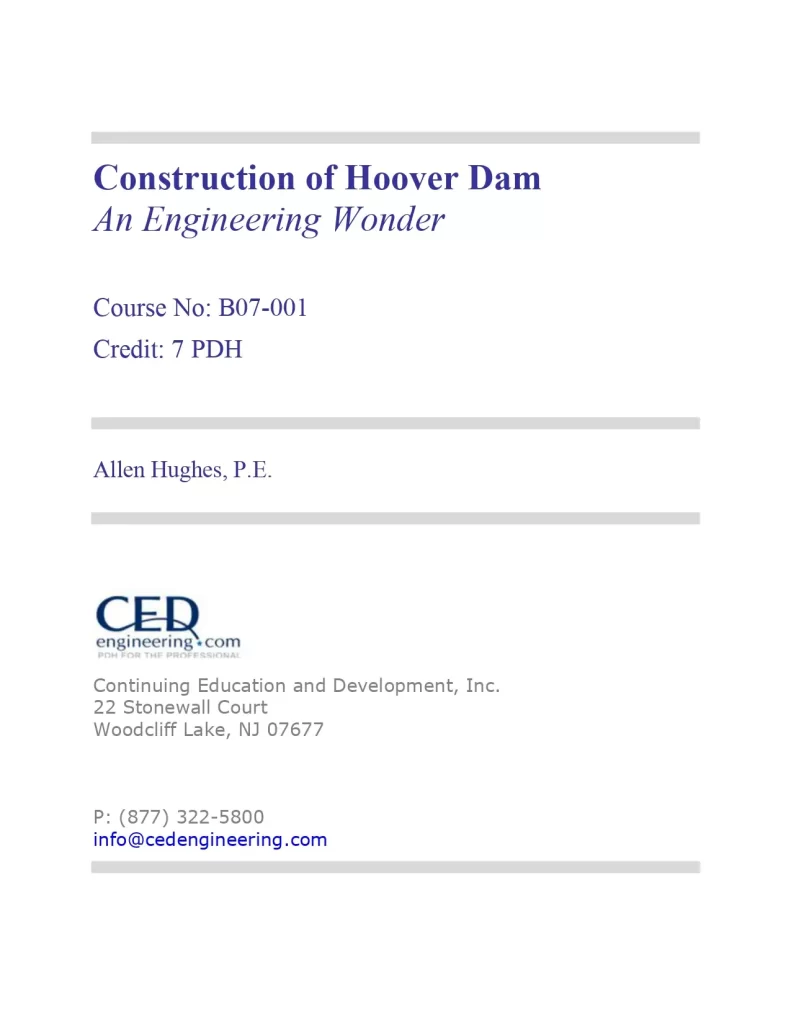 Construction of Hoover Dam
