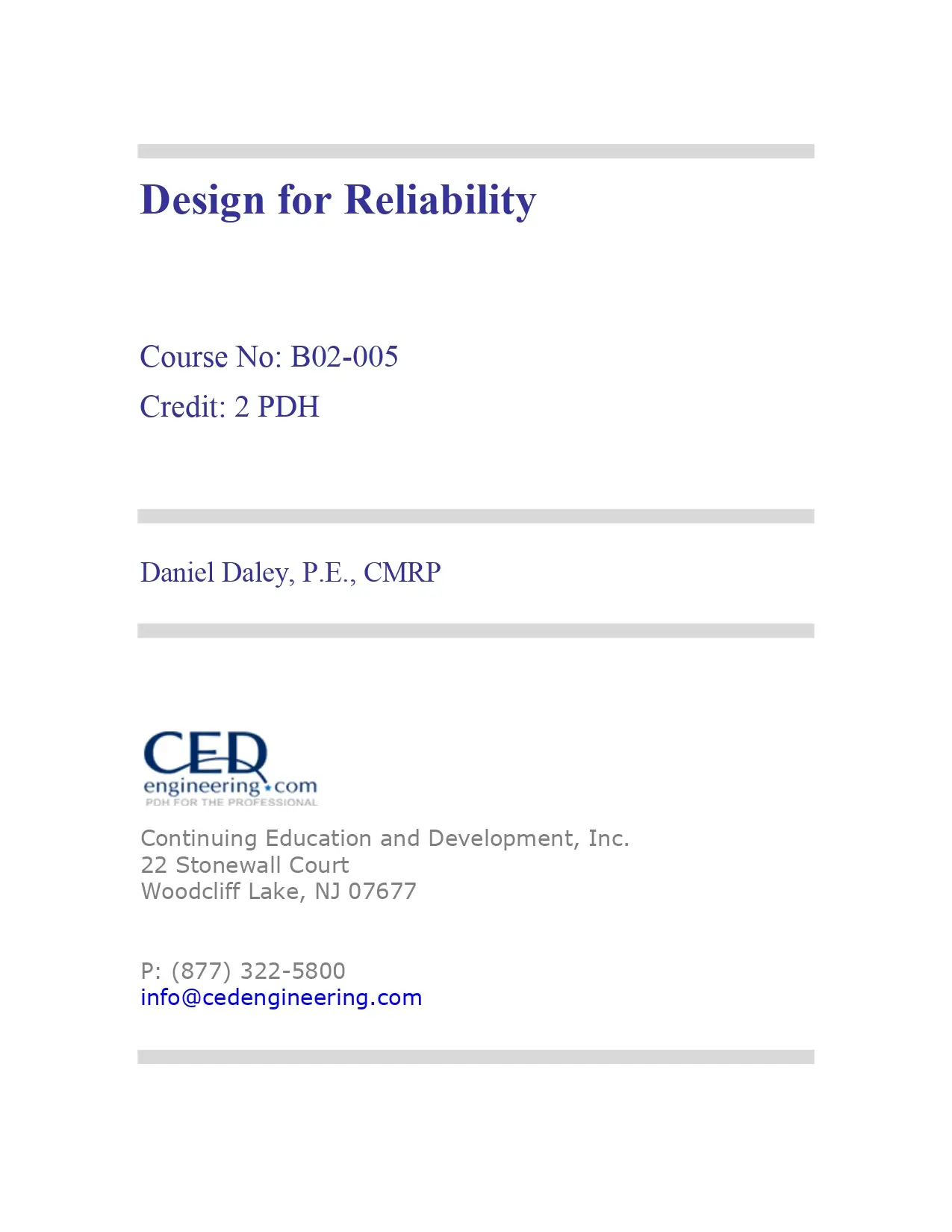 Design for Reliability - AquaEnergy Expo Knowledge Hub