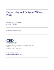 Engineering and Design of Military Ports