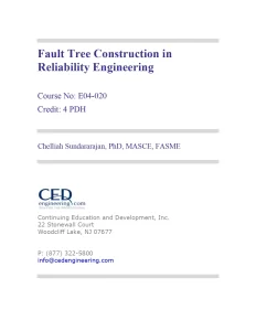 Fault Tree Construction in Reliability Engineering