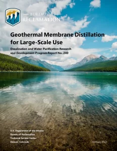 Geothermal Membrane Distillation for Large-Scale Use