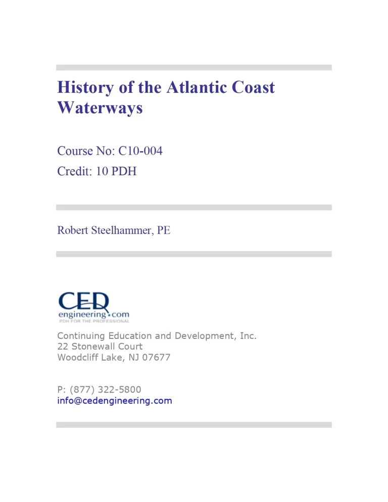 History of the Atlantic Coast Waterways