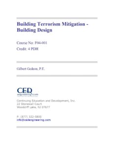 Building Terrorism Mitigation -Building Design