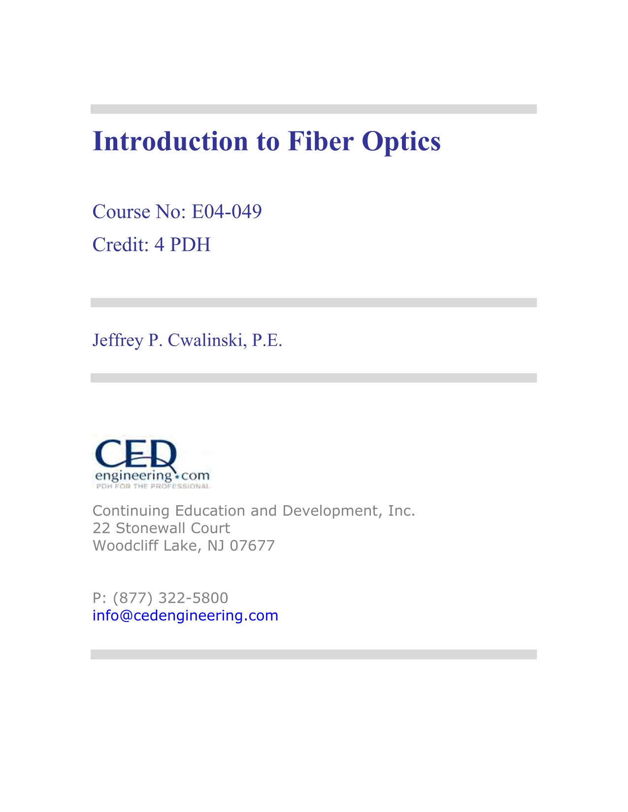 Introduction to Fiber Optics AquaEnergy Expo Knowledge Hub