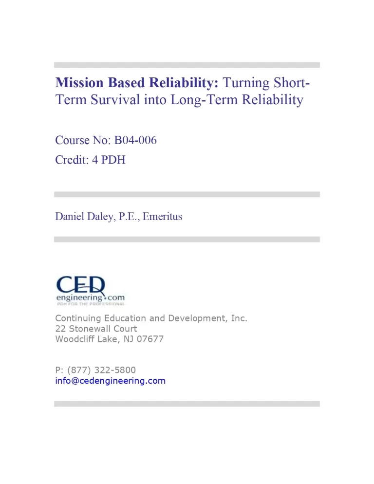 Mission Based Reliability: Turning Short-Term Survival into Long-Term Reliability
