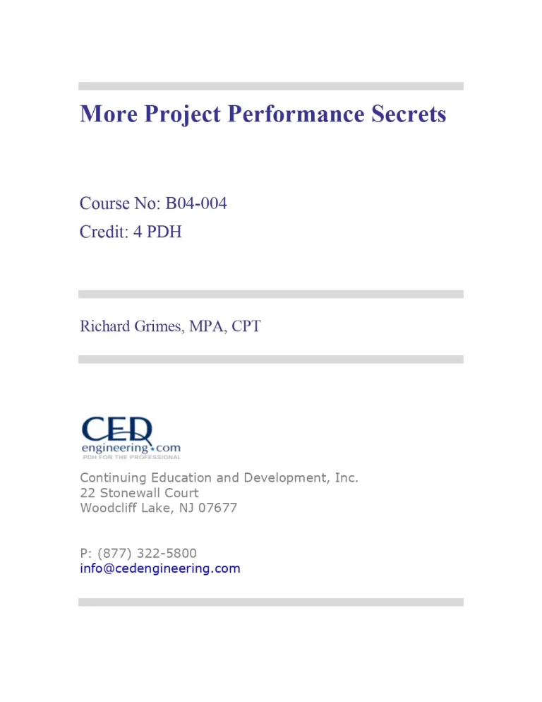 More Project Performance Secrets