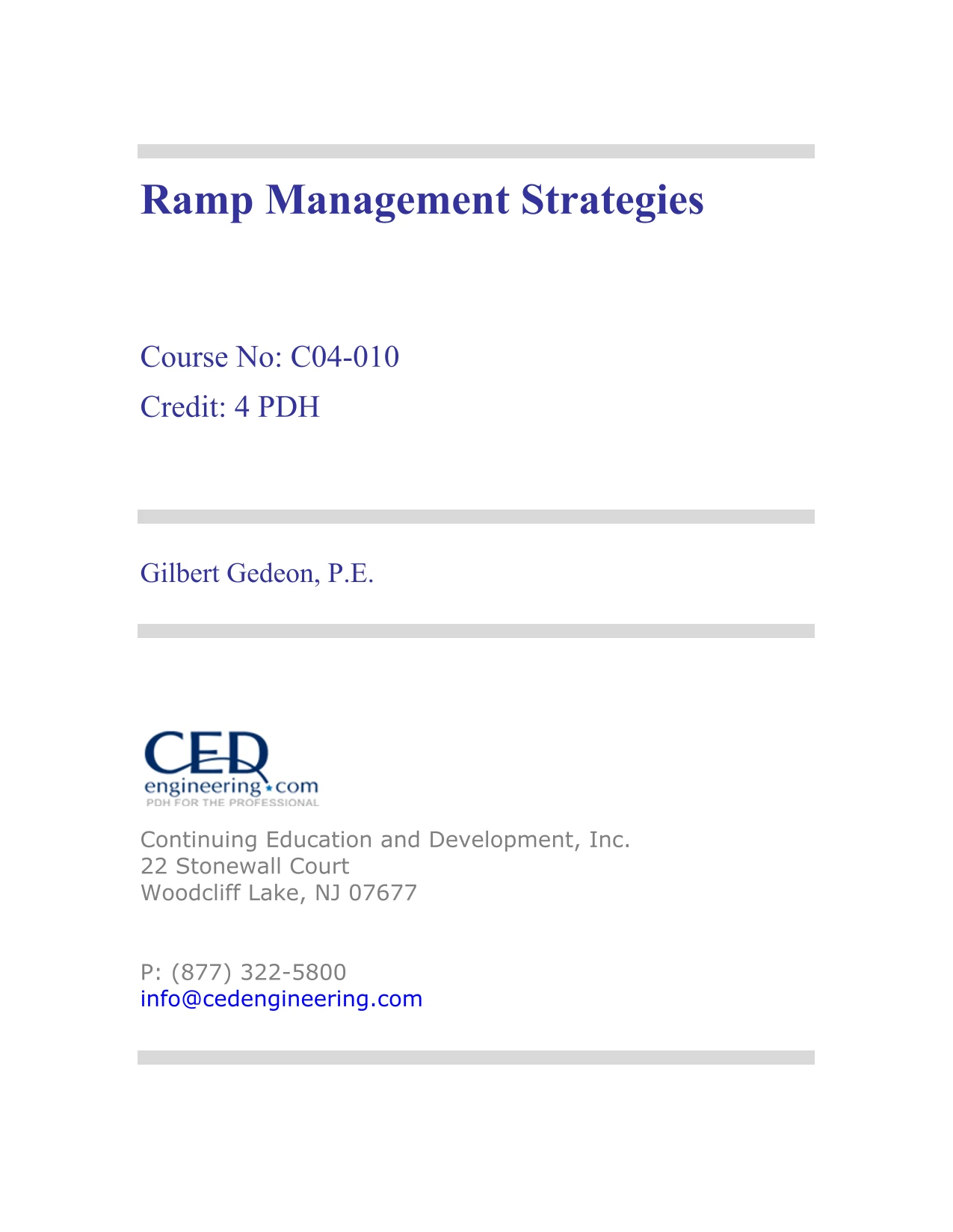 Ramp Management Strategies - AquaEnergy Expo Knowledge Hub
