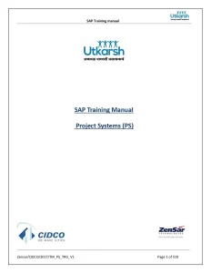 SAP Training Manual Project Systems (PS)