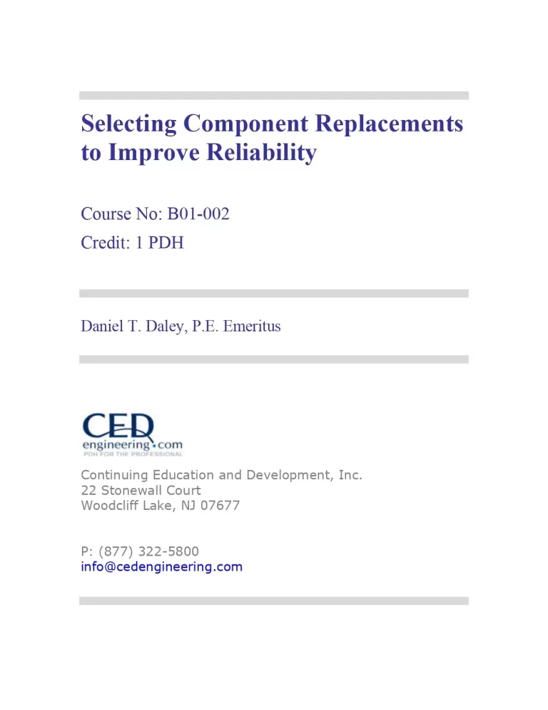 Selecting Component Replacements to Improve Reliability