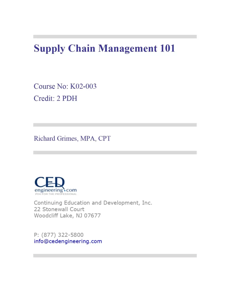 Supply Chain Management 101