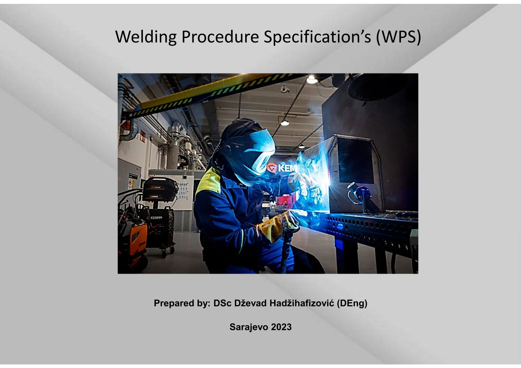 Welding Procedure Specification’s (WPS) - AquaEnergy Expo Knowledge Hub