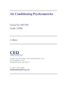 Air Conditioning Psychrometrics