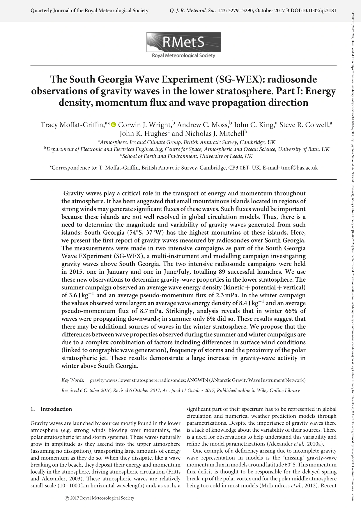 Radiosonde Observations Of Gravity Waves In The Lower Stratosphere